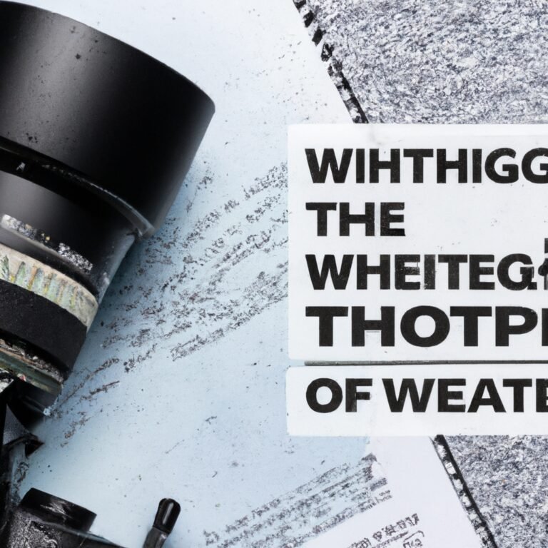 Weatherproofing Your Camera: Shooting in Challenging Conditions